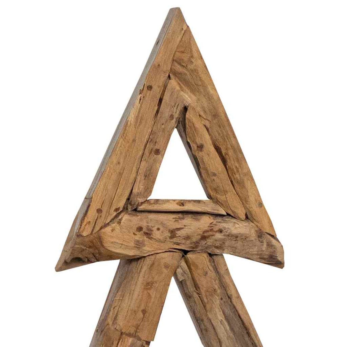 vidaXL Choinka z podstawą Brązowy 90 cm Lite drewno tekowe