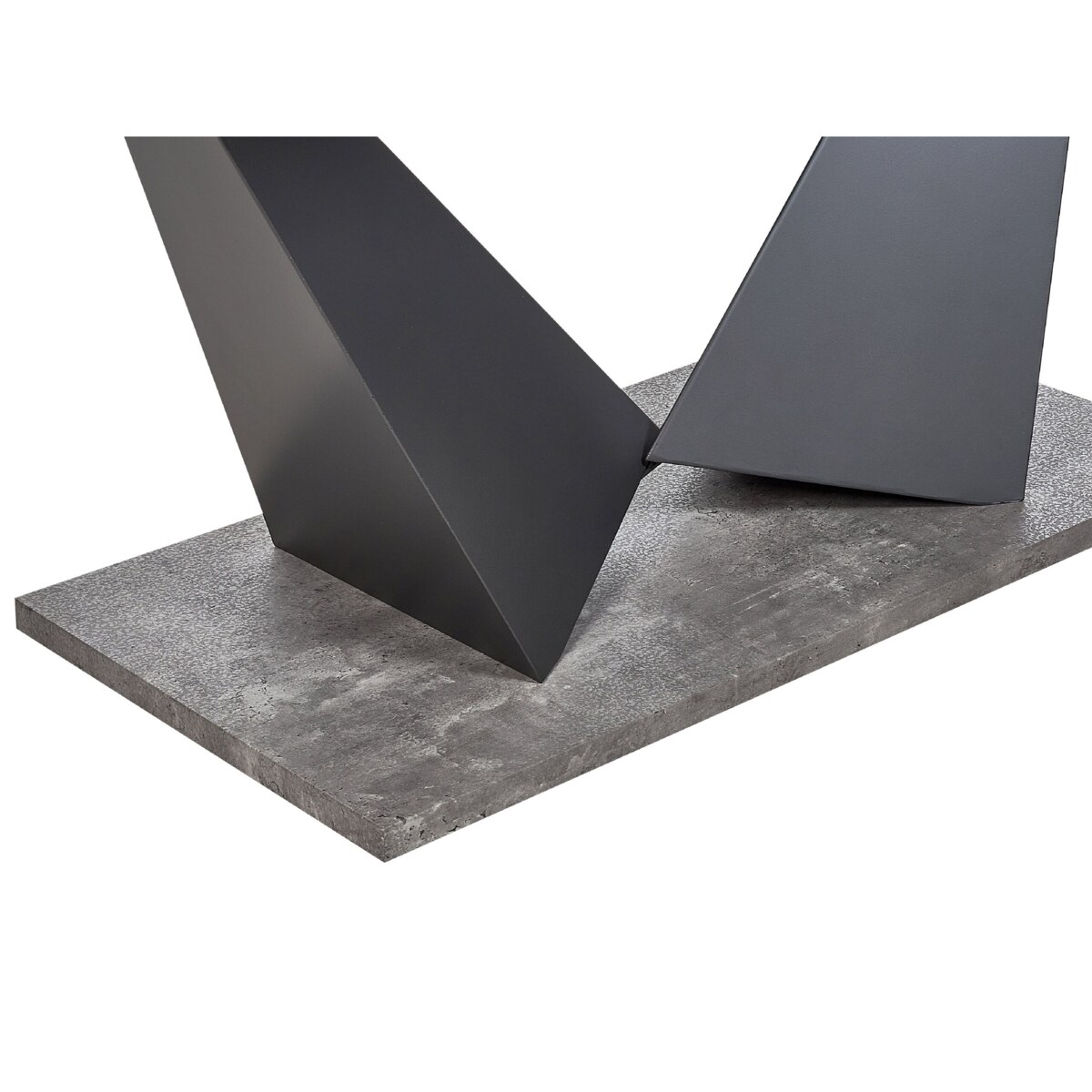 Stół do jadalni rozkładany 160/200 x 90 cm efekt betonu ALCANTRA
