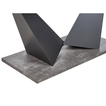 Stół do jadalni rozkładany 160/200 x 90 cm efekt betonu ALCANTRA
