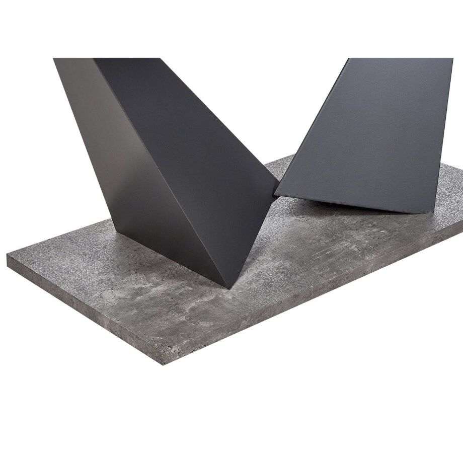 Stół do jadalni rozkładany 160/200 x 90 cm efekt betonu ALCANTRA