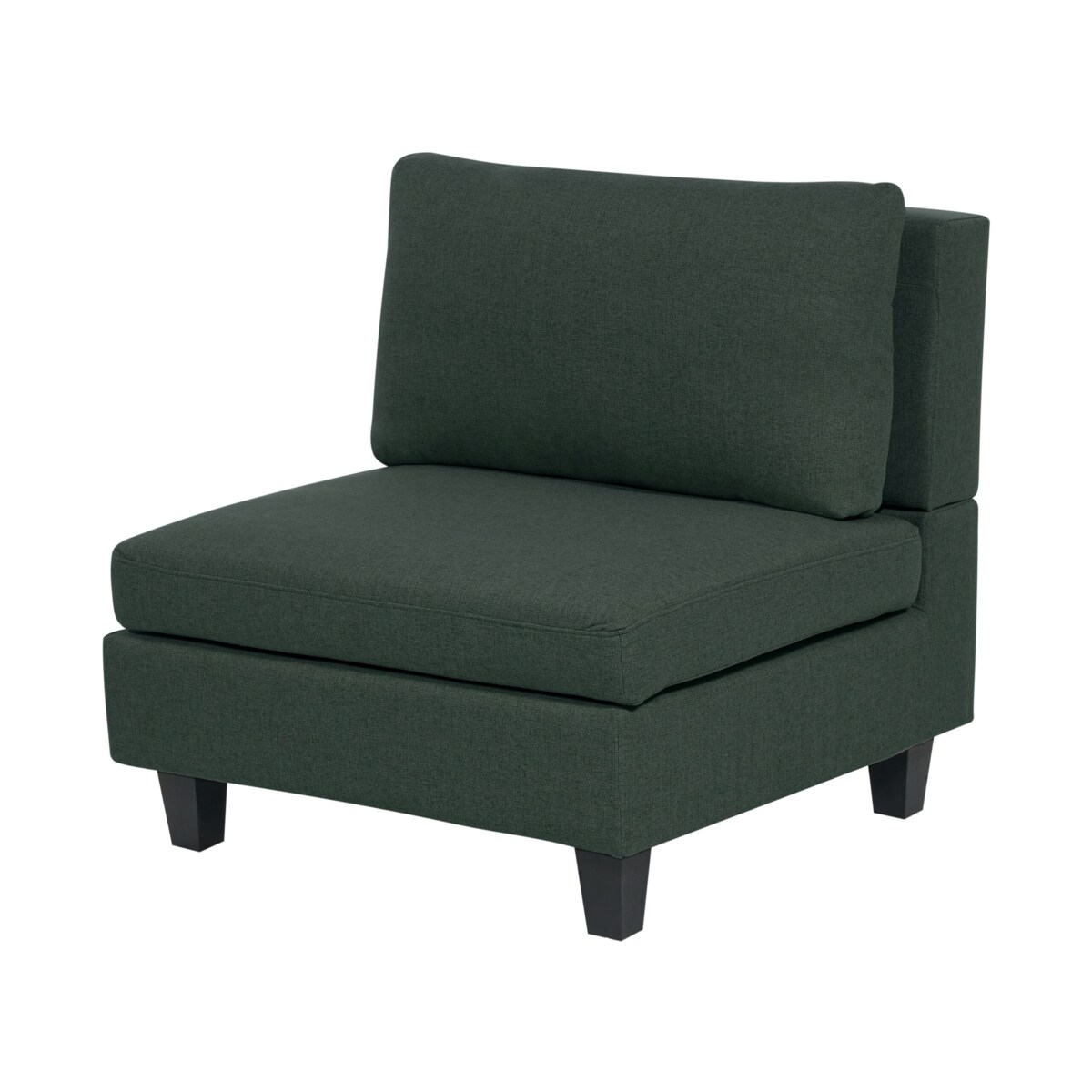 Sofa modułowa 5-osobowa ciemnozielona UNSTAD