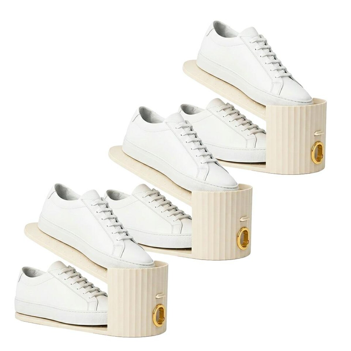 Zestaw 3 organizerów wkładek na buty SHP EASY beżowy