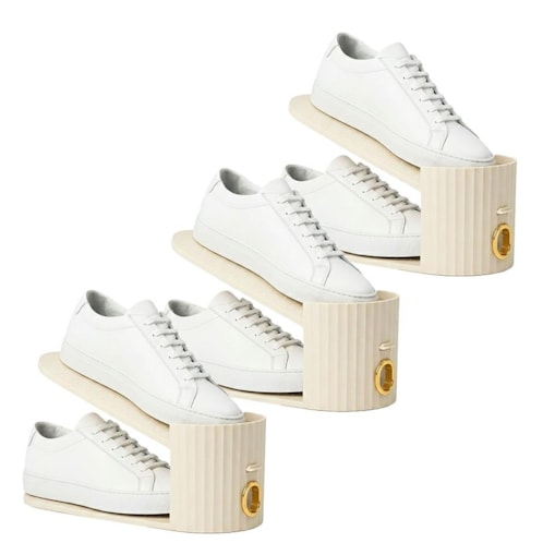 Zestaw 3 organizerów wkładek na buty SHP EASY beżowy