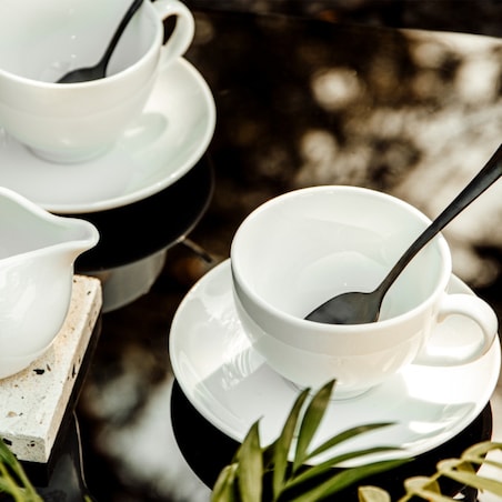 Konsimo MUSCARI Filiżanka do kawy ze spodkiem 12 szt.