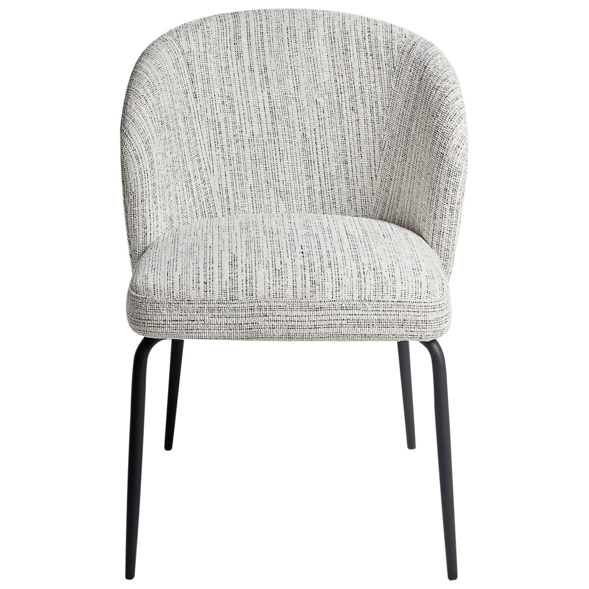 Krzesło do jadalni Zestaw 2 Tkanina Biały ZANA