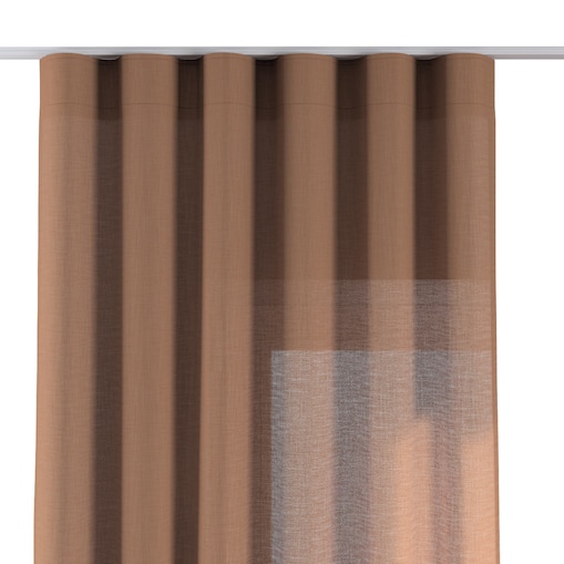Zasłona na taśmie wave 130x260 cynamonowy