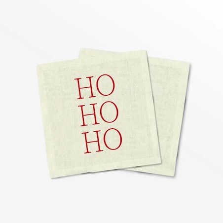 Serwetki świąteczne - HO HO HO - czerwone (2szt.)