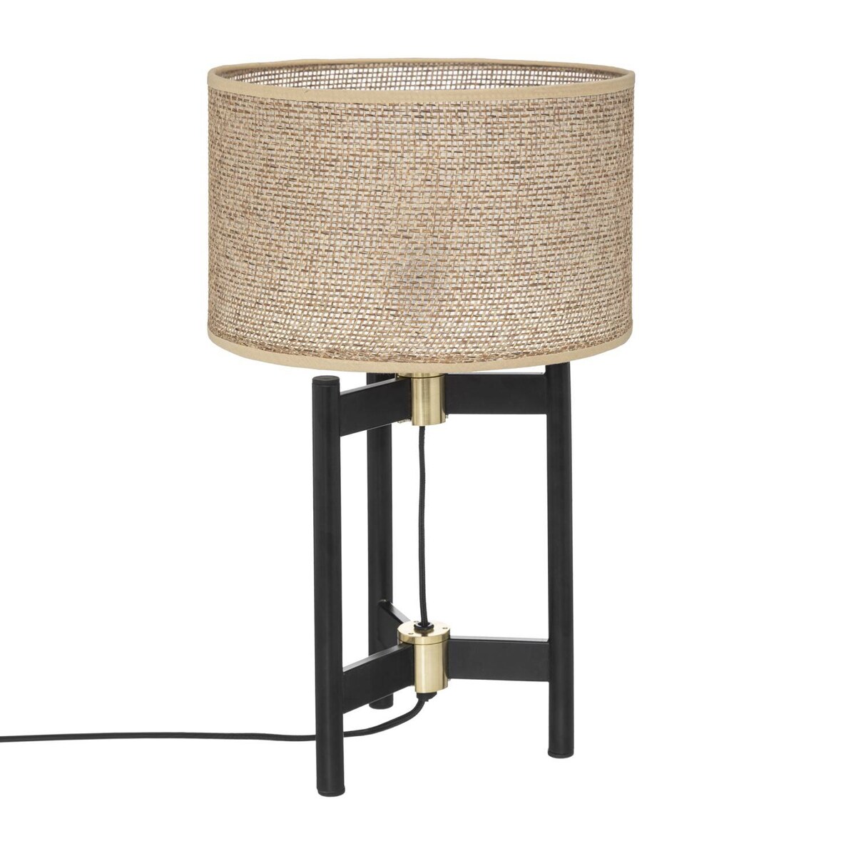 Lampa z beżowym abażurem Levon, wys. 51 cm