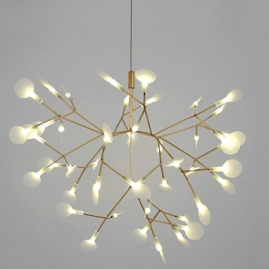 Wisząca lampa Flora MSE010100205 listki LED 22,5W złota