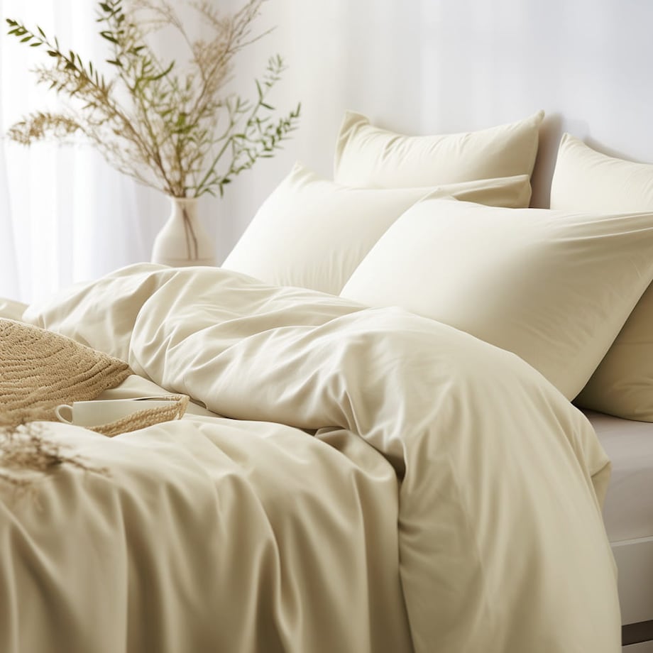 Poszewka satynowa 40x40 kolor Krem