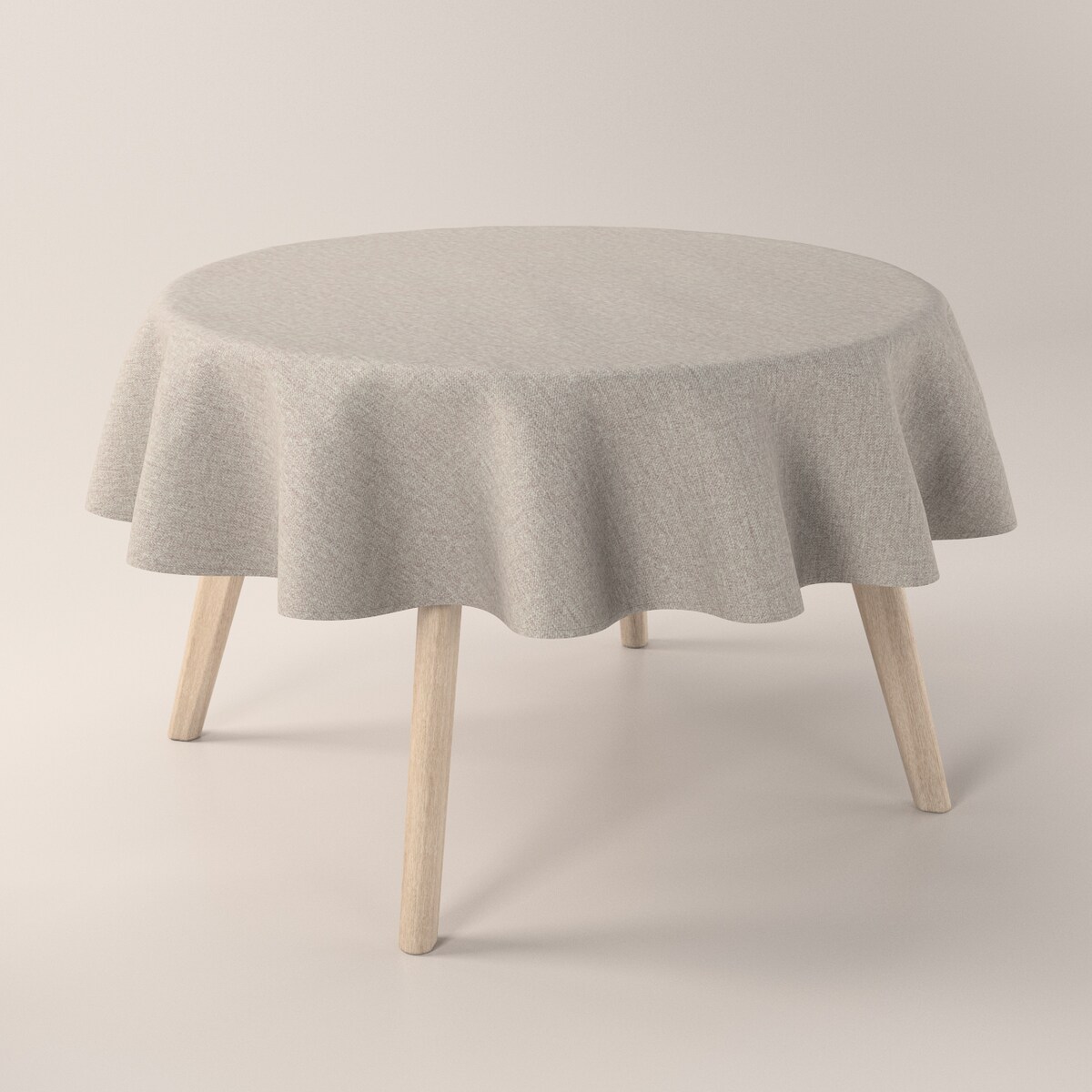 Obrus okrągły 130 x 130 cm grafit