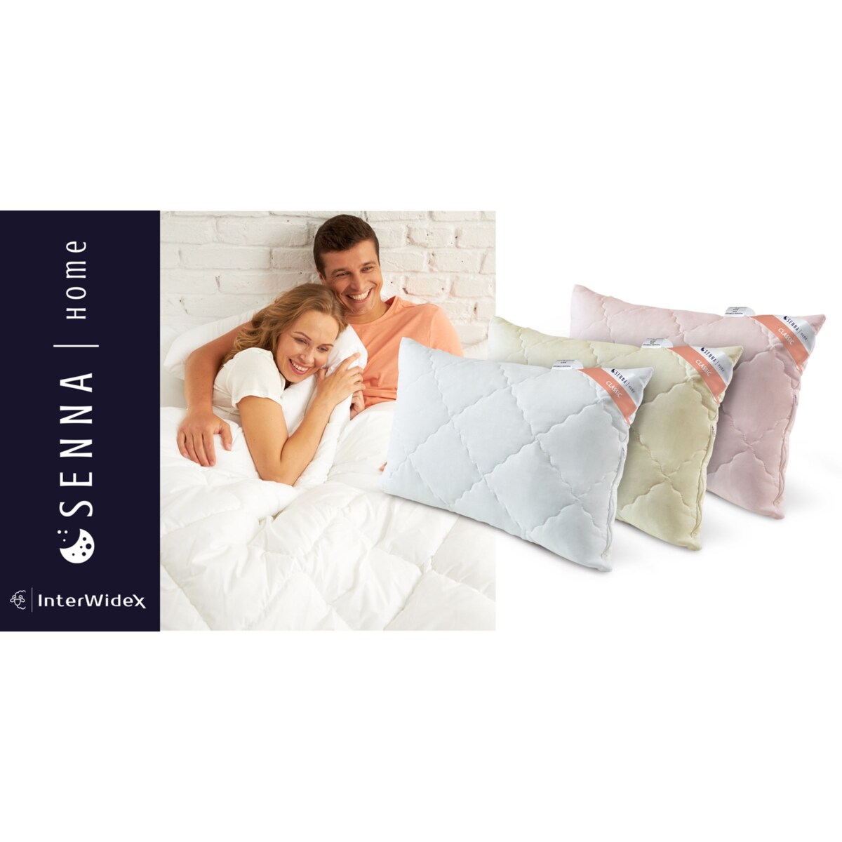 Poduszka regulowana 50x70 CLASSIC COMFORT Różowa