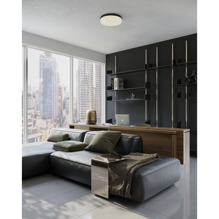 Lampa sufitowa Sekko LED 54 plaster miodu plafon czarny