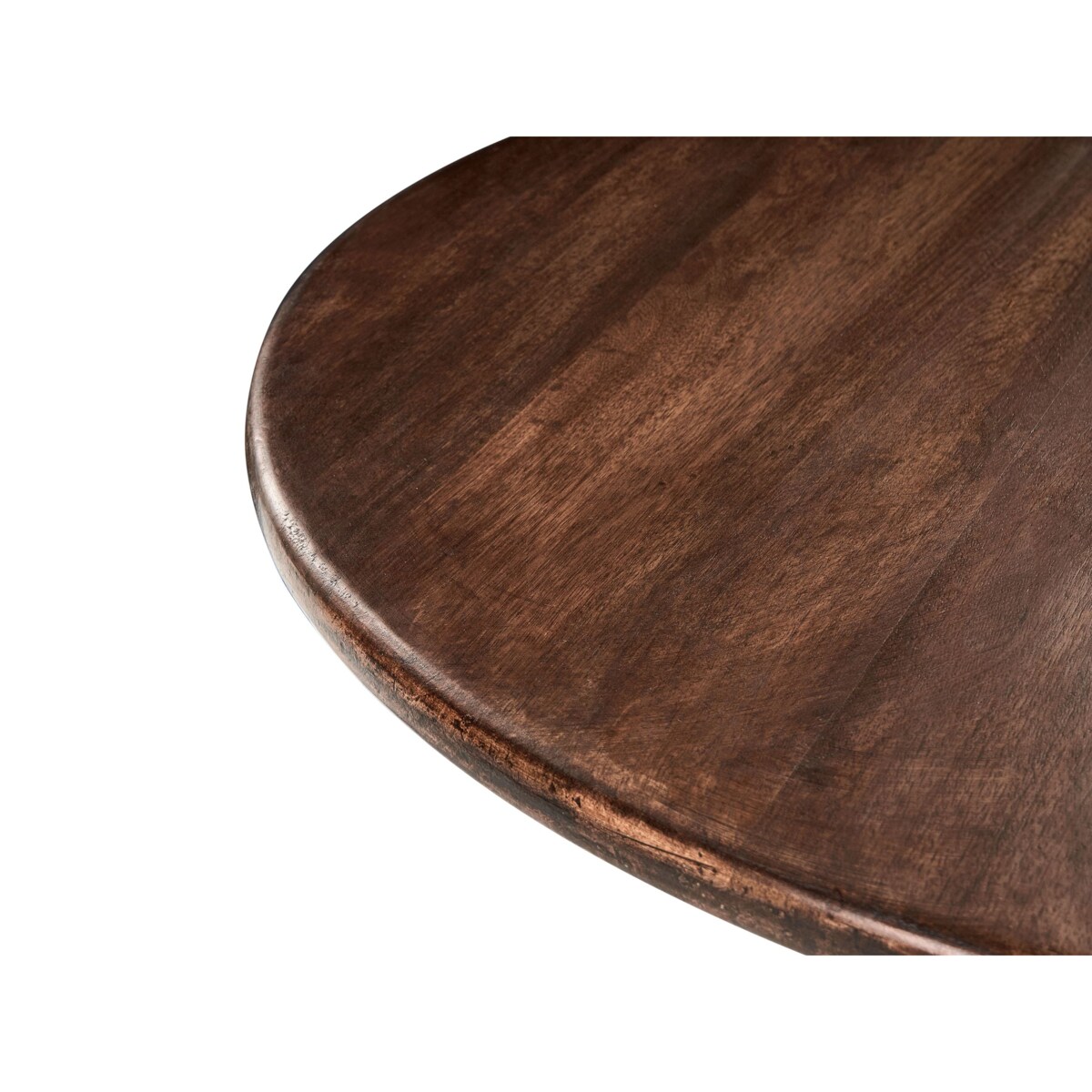 Stół do jadalni SILVON Ciemnobrązowy 120 cm Drewno mango