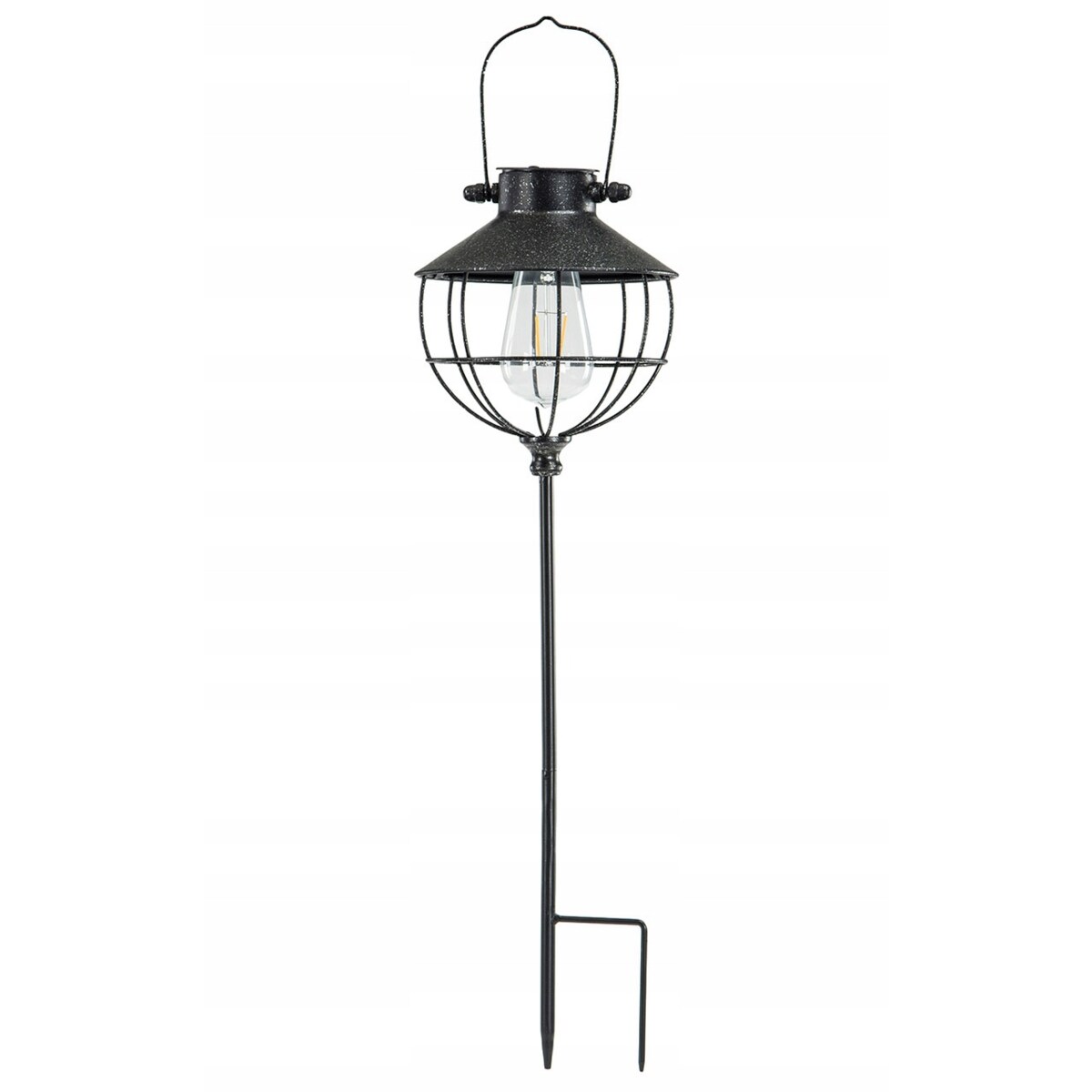 LAMPION PINNE SOLARNY czarny do wbicia w ziemię