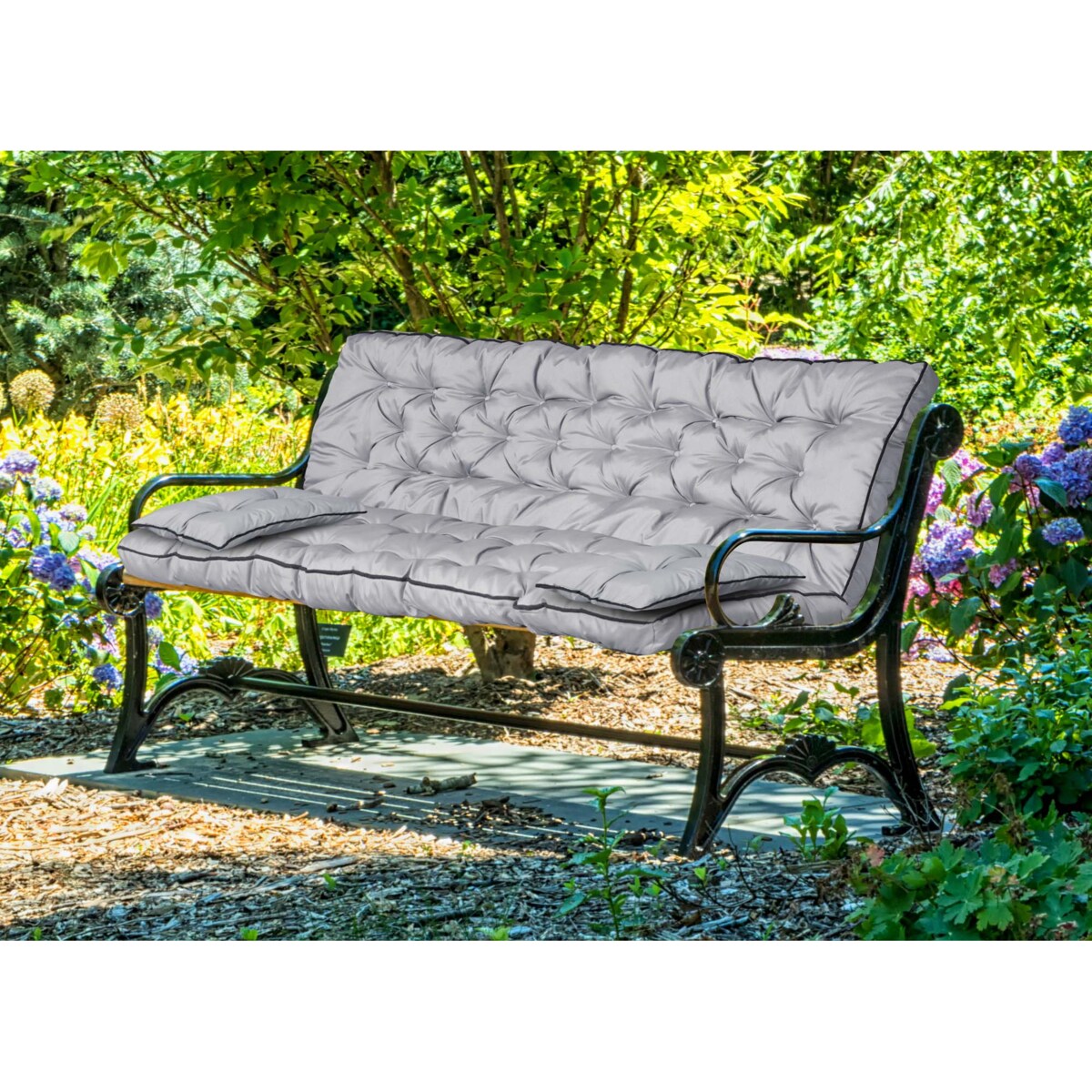 Poduszka Huśtawkę Ogrodową 150X60X50 Cm + 2 Poduszki Na Ławkę Ogrodowa