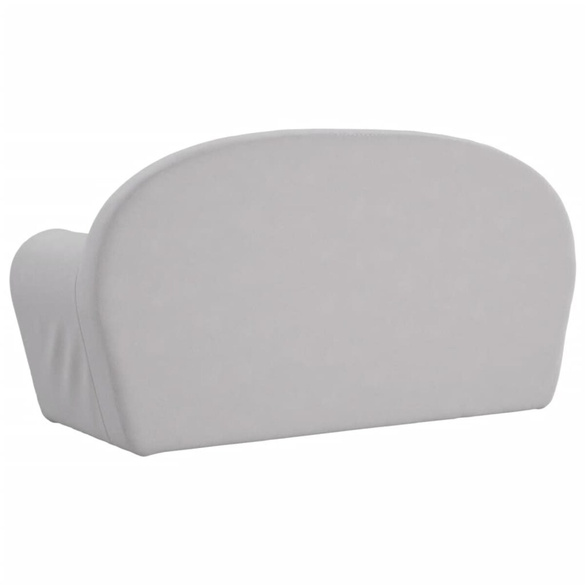 vidaXL 2-os. kanapa dla dzieci, jasnoszara, miękki plusz