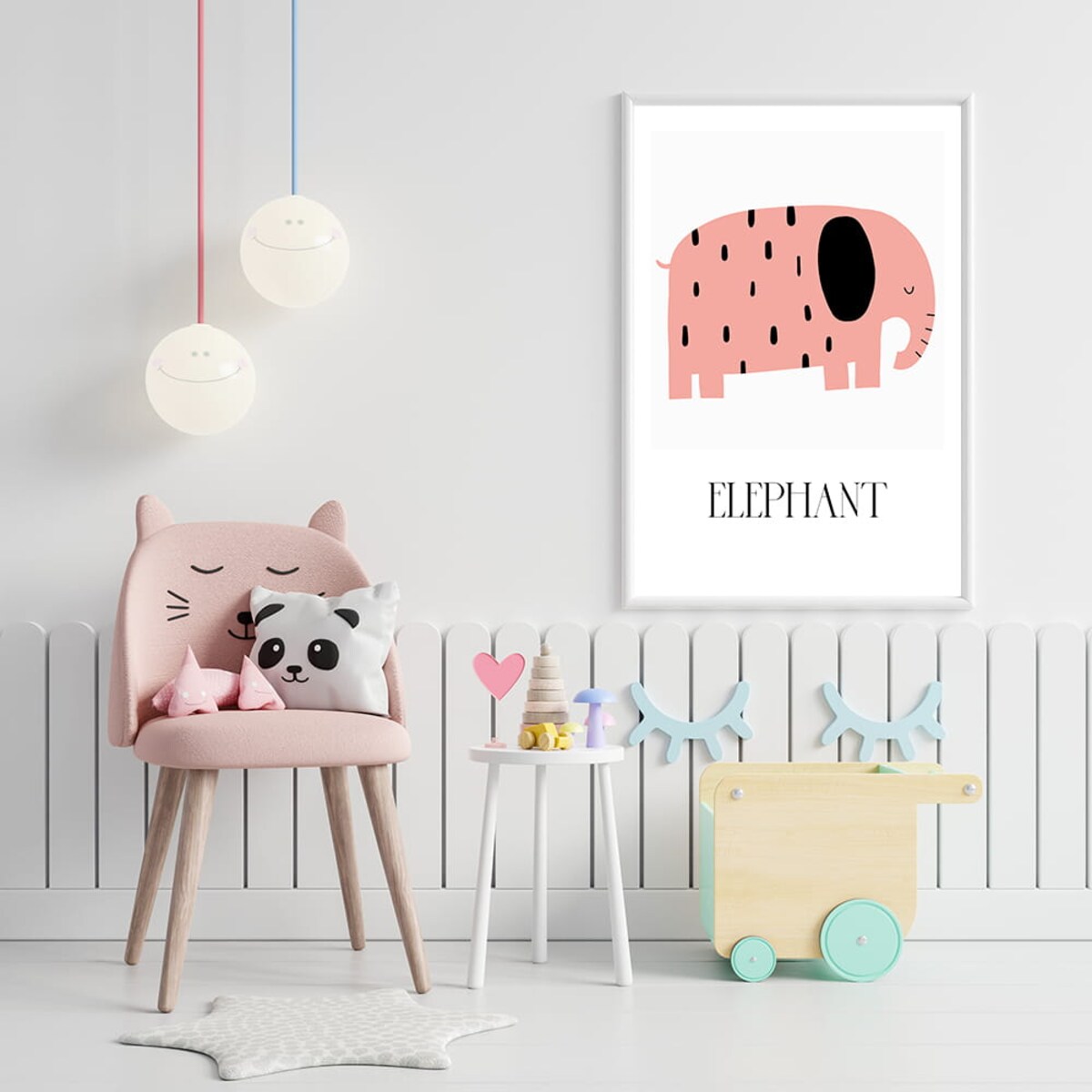 plakat zwierzaki z afryki elephant 30x40 cm