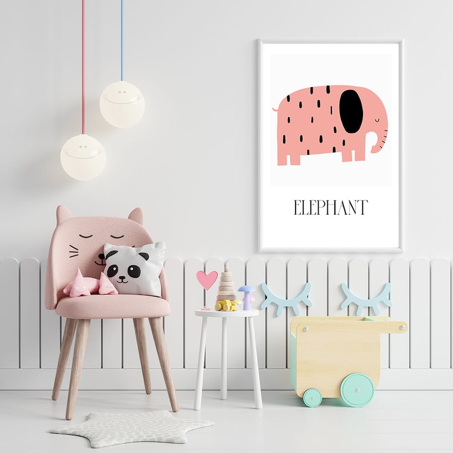 plakat zwierzaki z afryki elephant 30x40 cm