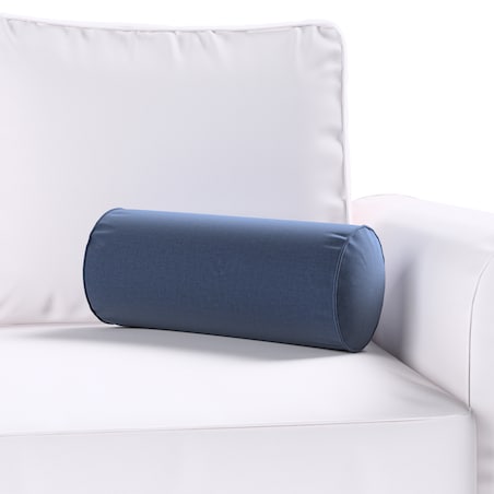 Poduszka wałek prosty, granatowy welwet, Ø16 x 40 cm, Ingrid