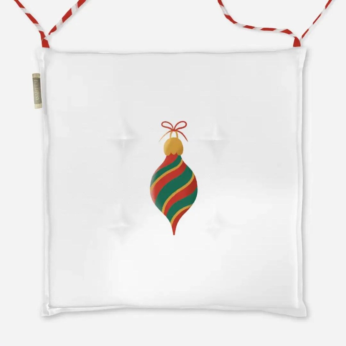 Poduszka świąteczna na krzesło - Minimalistyczna ozdoba