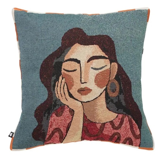 Poduszka dekoracyjna, bawełniana, Homy Woman, 40x40 cm