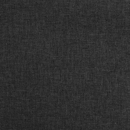 vidaXL Fotel bujany, czarny, tapicerowany tkaniną