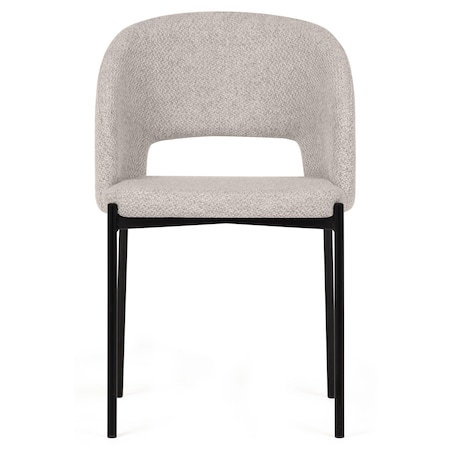 Krzesło tapicerowane beżowe Cort