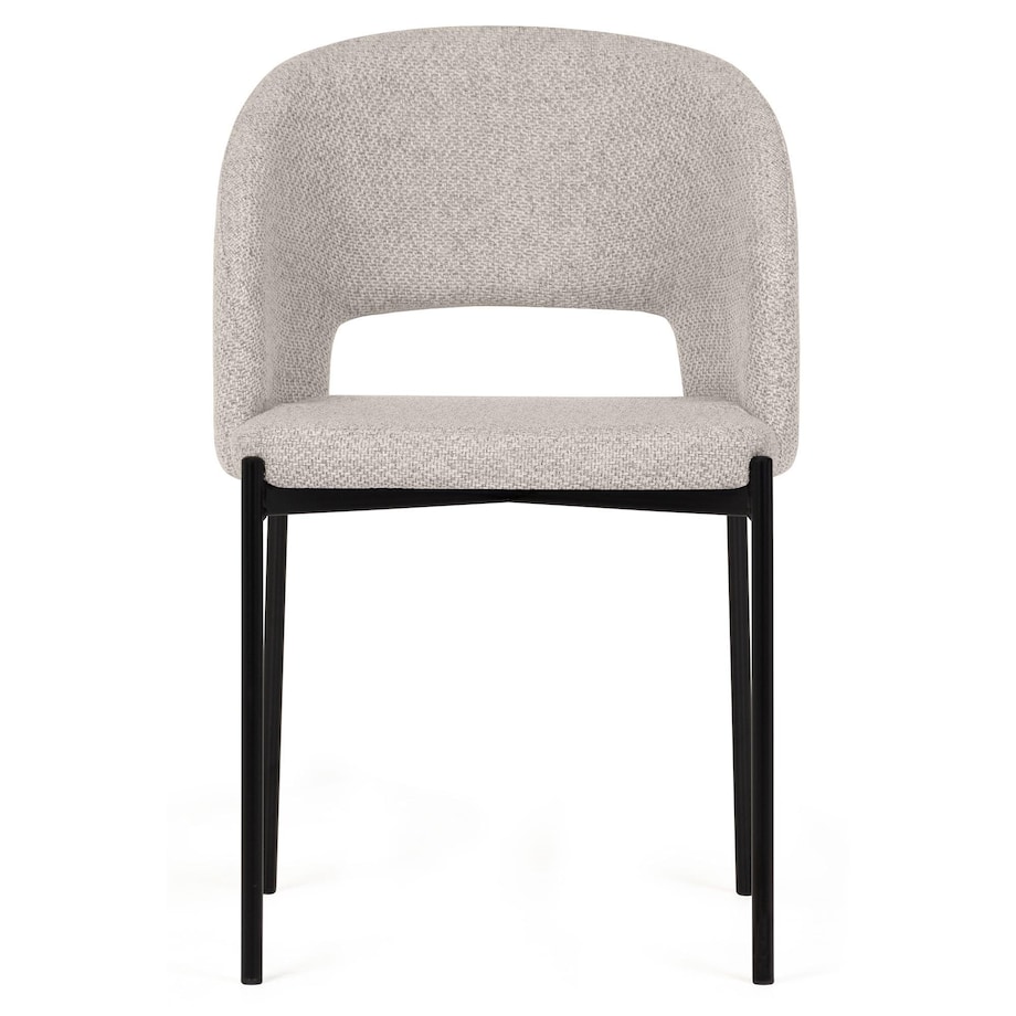 Krzesło tapicerowane beżowe Cort