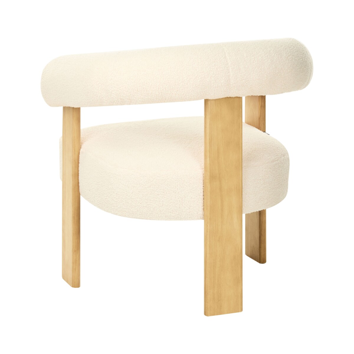 Fotel ILBRO Boucle Złamana biel