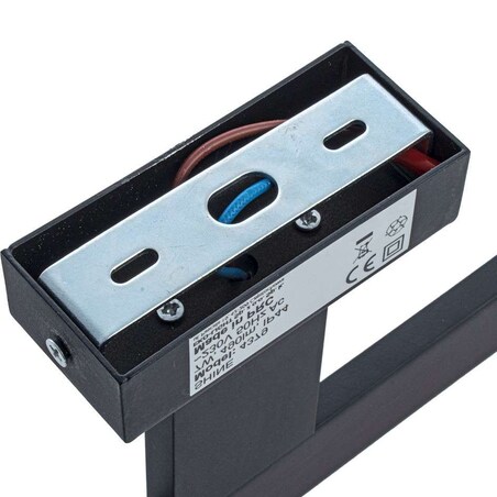 Kinkiet LAMPA ścienna SHINE ML4379 Milagro łazienkowa OPRAWA listwa LED 7W 4000K nad lustro IP44 czarna