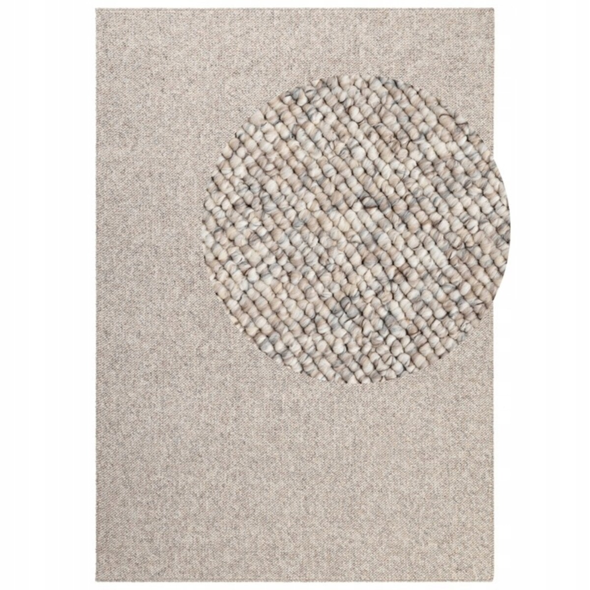 Chodnik płasko tkany do korytarza, przedpokoju 80x240cm, kremowo pętelka