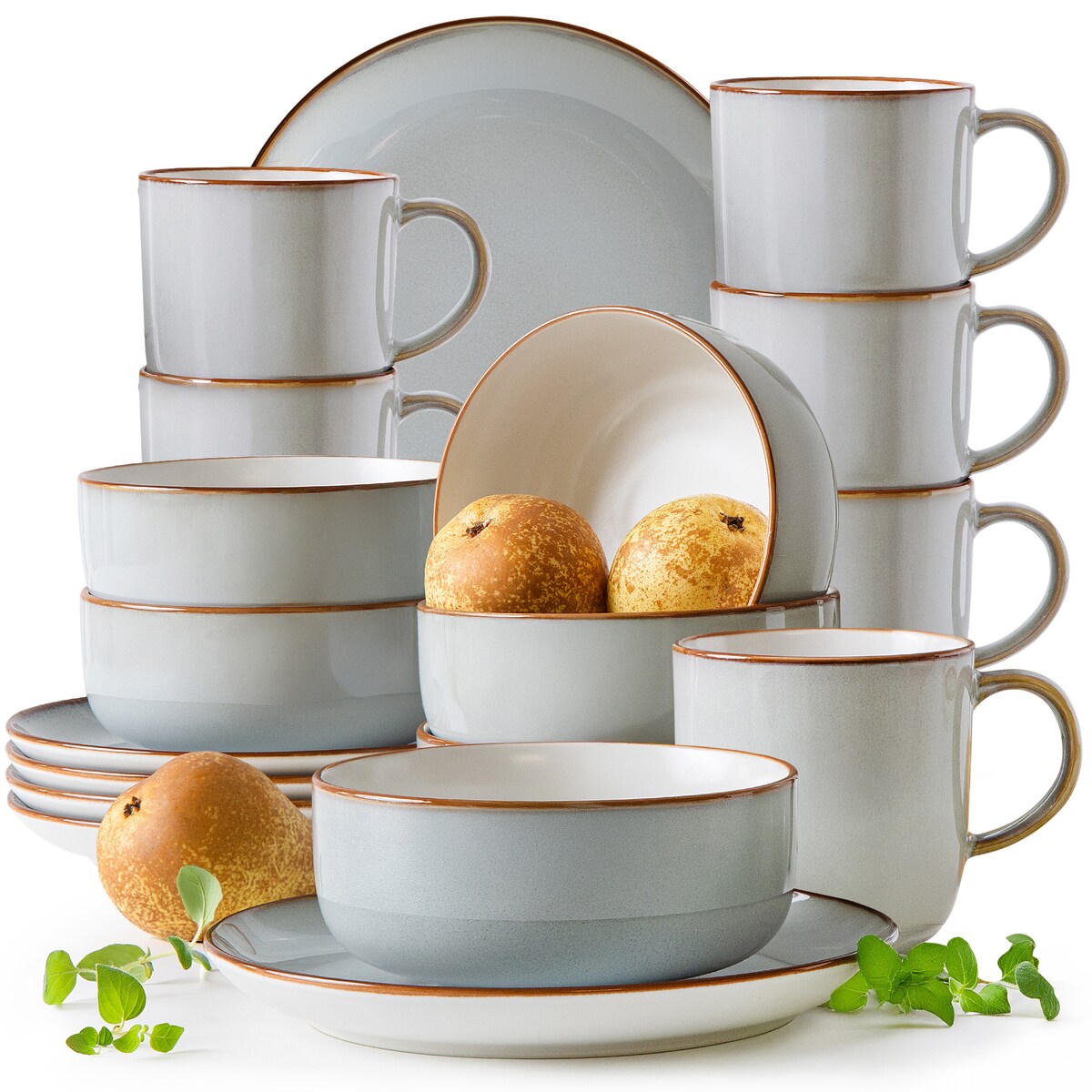 PORTOFINO Zestaw śniadaniowy 6 os. (18 el.)