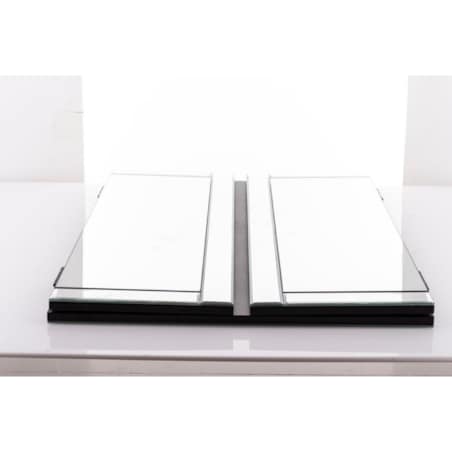 Lustro z lustrzanymi okiennicami 60x67x15 cm