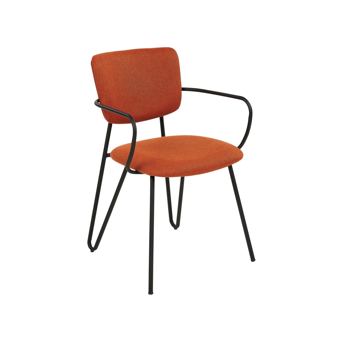 2 krzesła do jadalni pomarańczowe ELKO