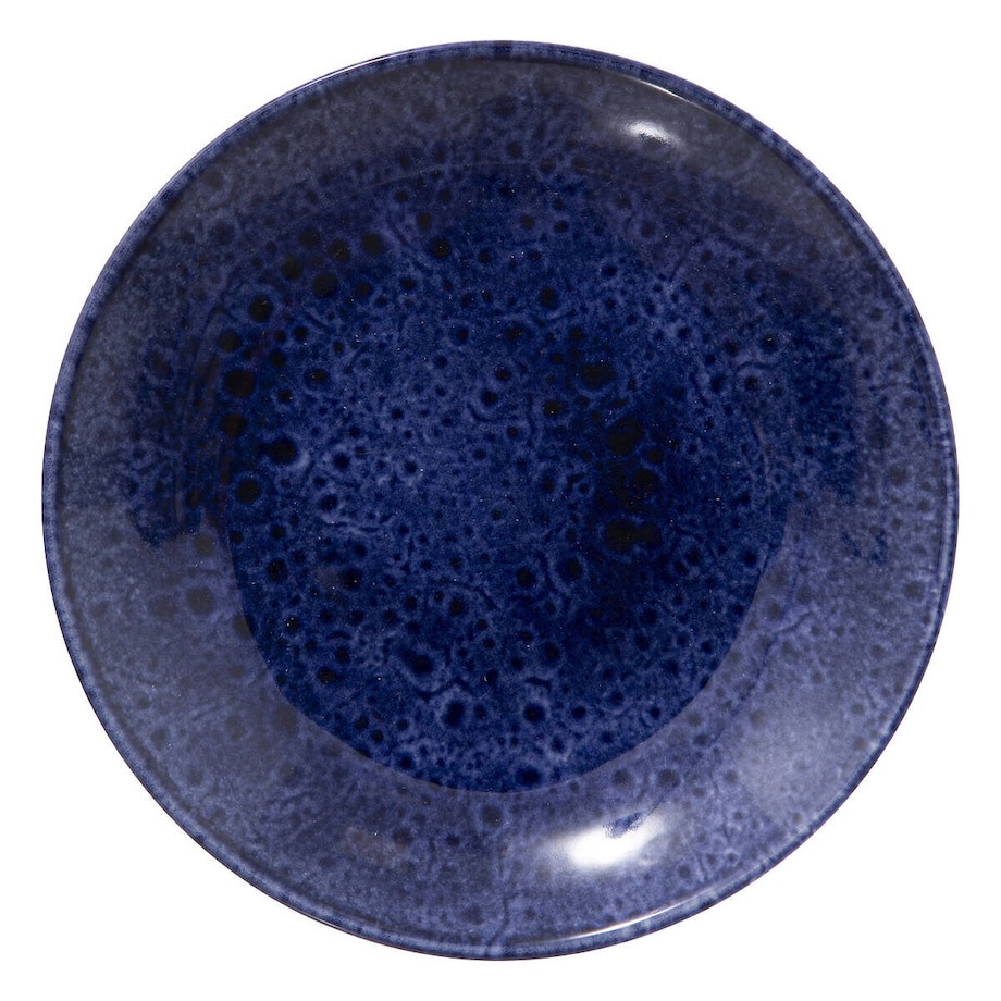 Talerzyk do ciasta z kamionki CASA, granatowy, Ø 21 cm