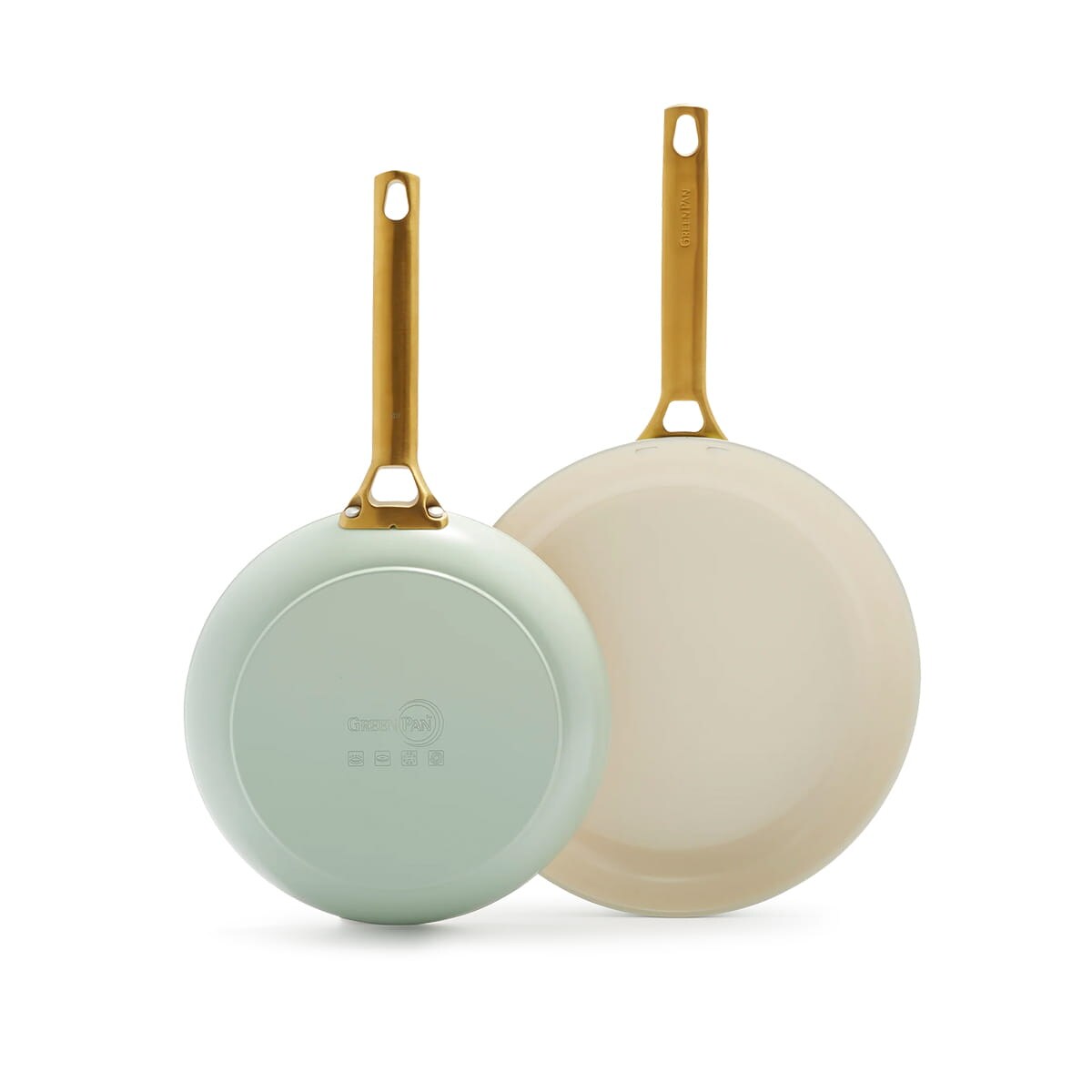 Patelnie ceramiczne PADOVA 20 i 28 cm Mint Blue / GreenPan