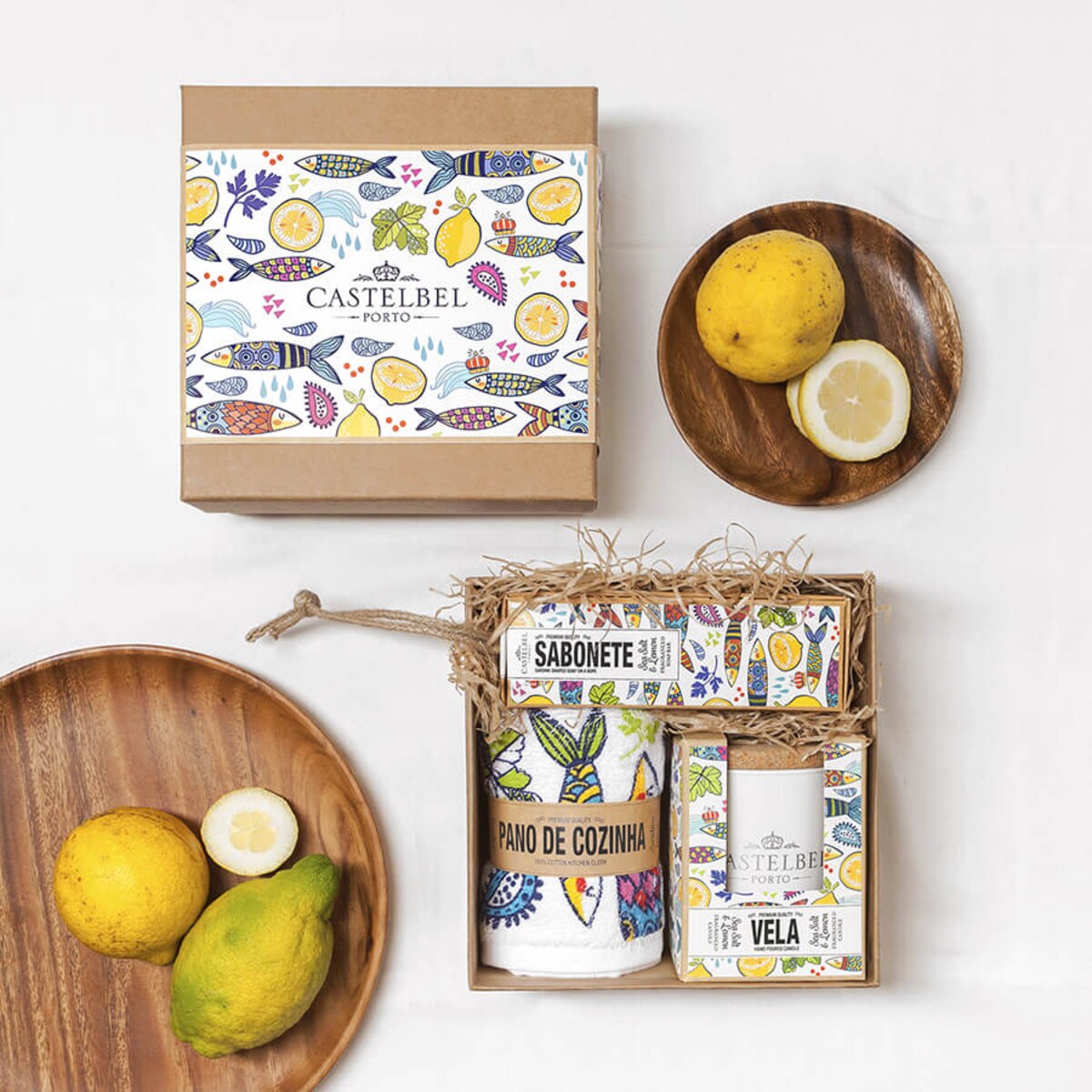 Zestaw upominkowy Castelbel mydło świeca ściereczka