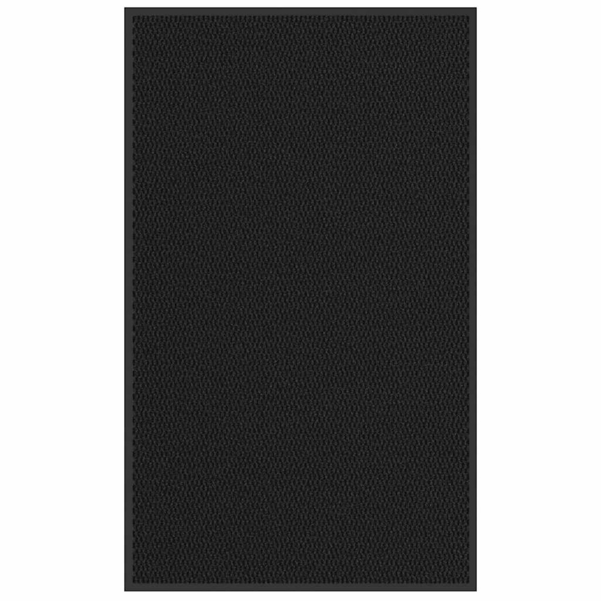 vidaXL Wycieraczka Czarna 90x150 cm