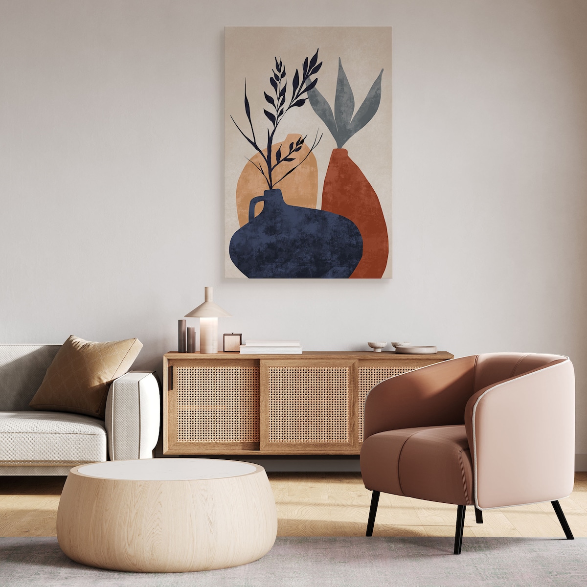 Obraz Natura Abstrakcja Naczynia Azteckie 80x120cm