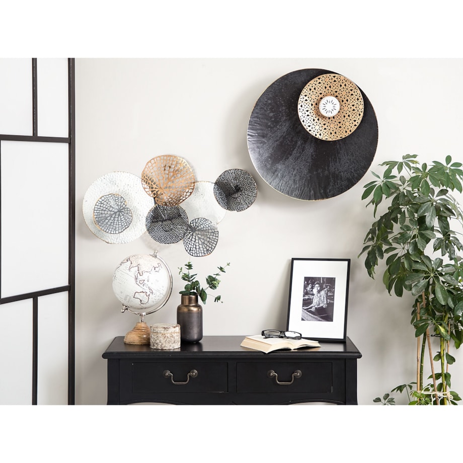 Dekoracja ścienna RHODIUM 40 cm Metal Kolorowy