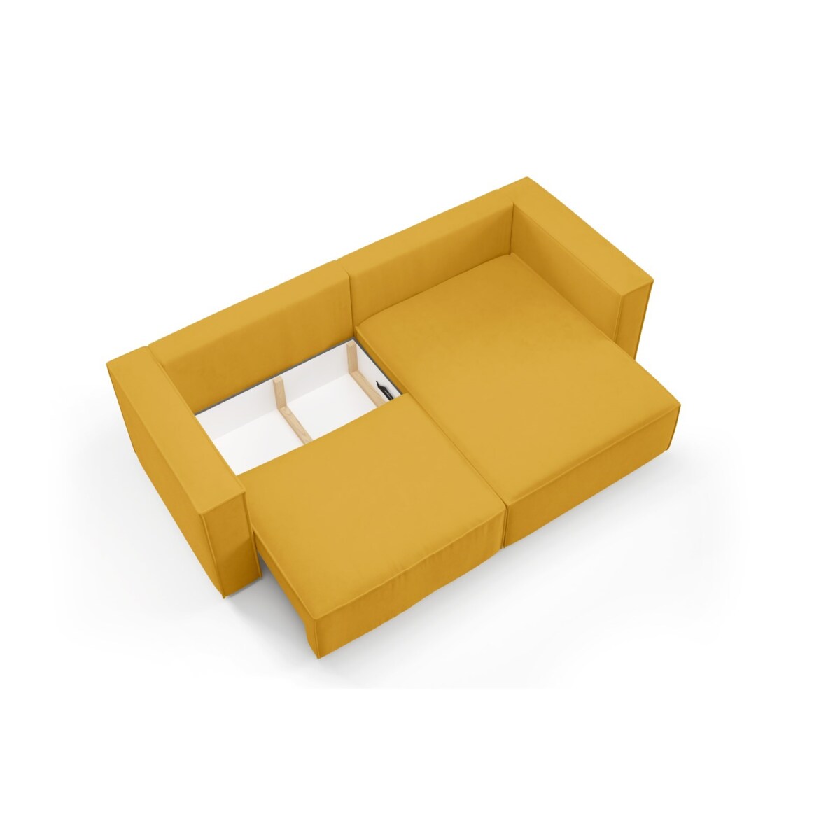 Narożnik KEYMON z funkcją spania welurowa tkanina Kolor: Gerra 626