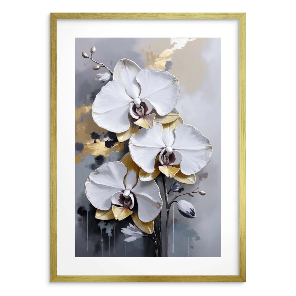 Plakat na ścianę Dekoracja ścienna Glamour Kwiaty do sypialni salonu