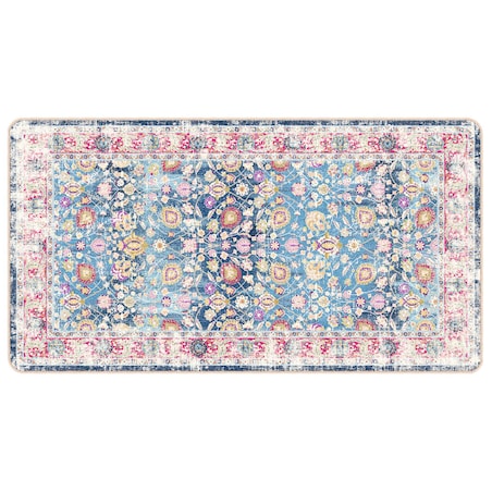 vidaXL Dywan z możliwością prania, kolorowy, 80x150 cm, antypoślizgowy