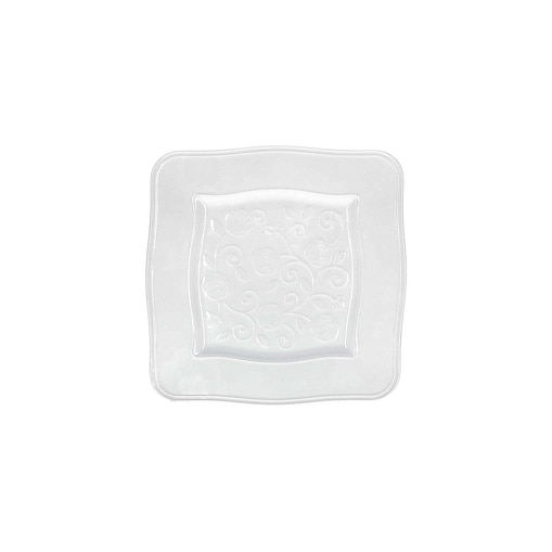 Zestaw 6 talerzy kwadratowych Florentina - Biały, 20 cm