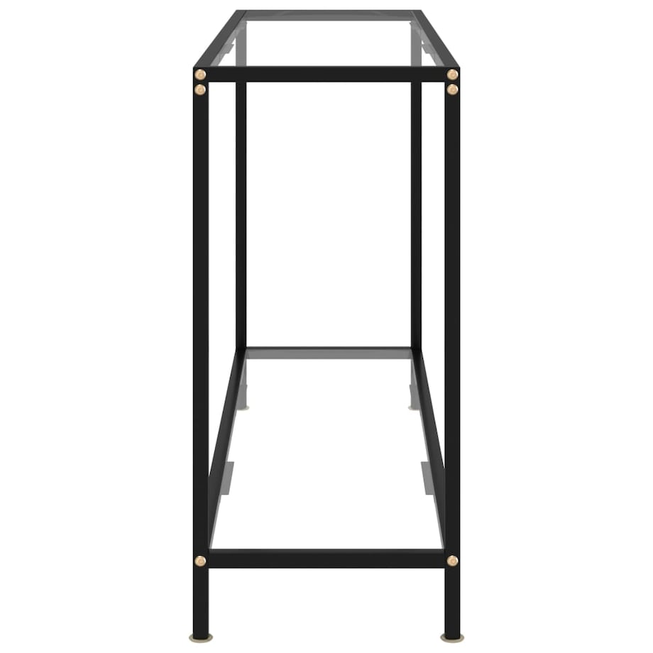 vidaXL Stolik konsolowy, przezroczysty, 120x35x75 cm, szkło hartowane