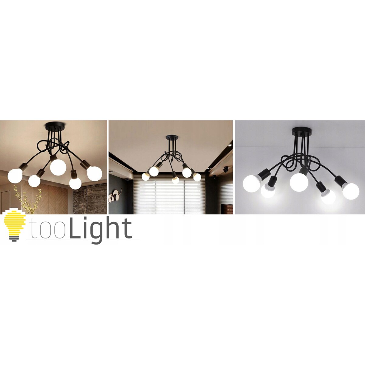 Lampa Sufitowa Wisząca Żyrandol Paradise 5 E27 Led