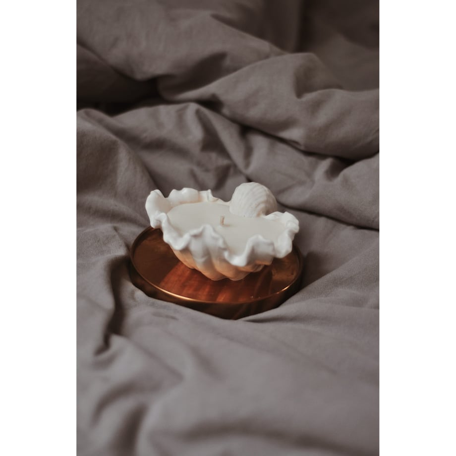 Świeca sojowa Muszla 100 g Biel N°11 "Letnie orzeźwienie"