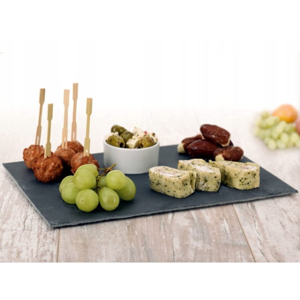 Taca Kamienna Patera talerz do serwowania dań sushi przekąsek serów 15x30 cm