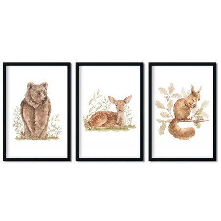 3 x plakat dla dzieci | zestaw IV 50x70